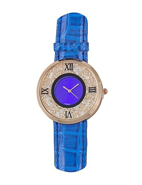 Farp Analog Blue Colour Womens Ladies Girls Watch