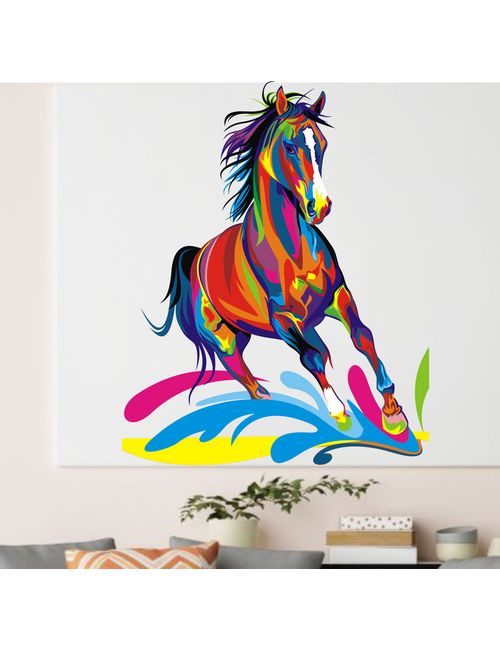 colorful horse wall sticker