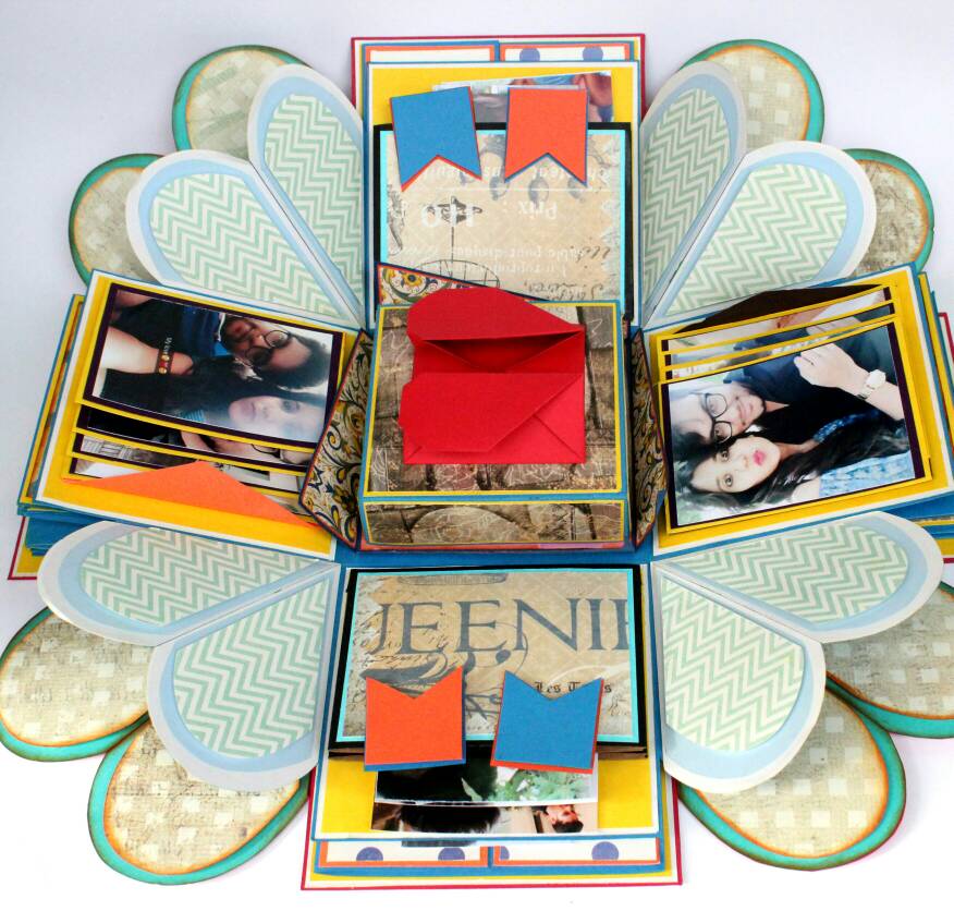 Handmade Red Explosion Box gift