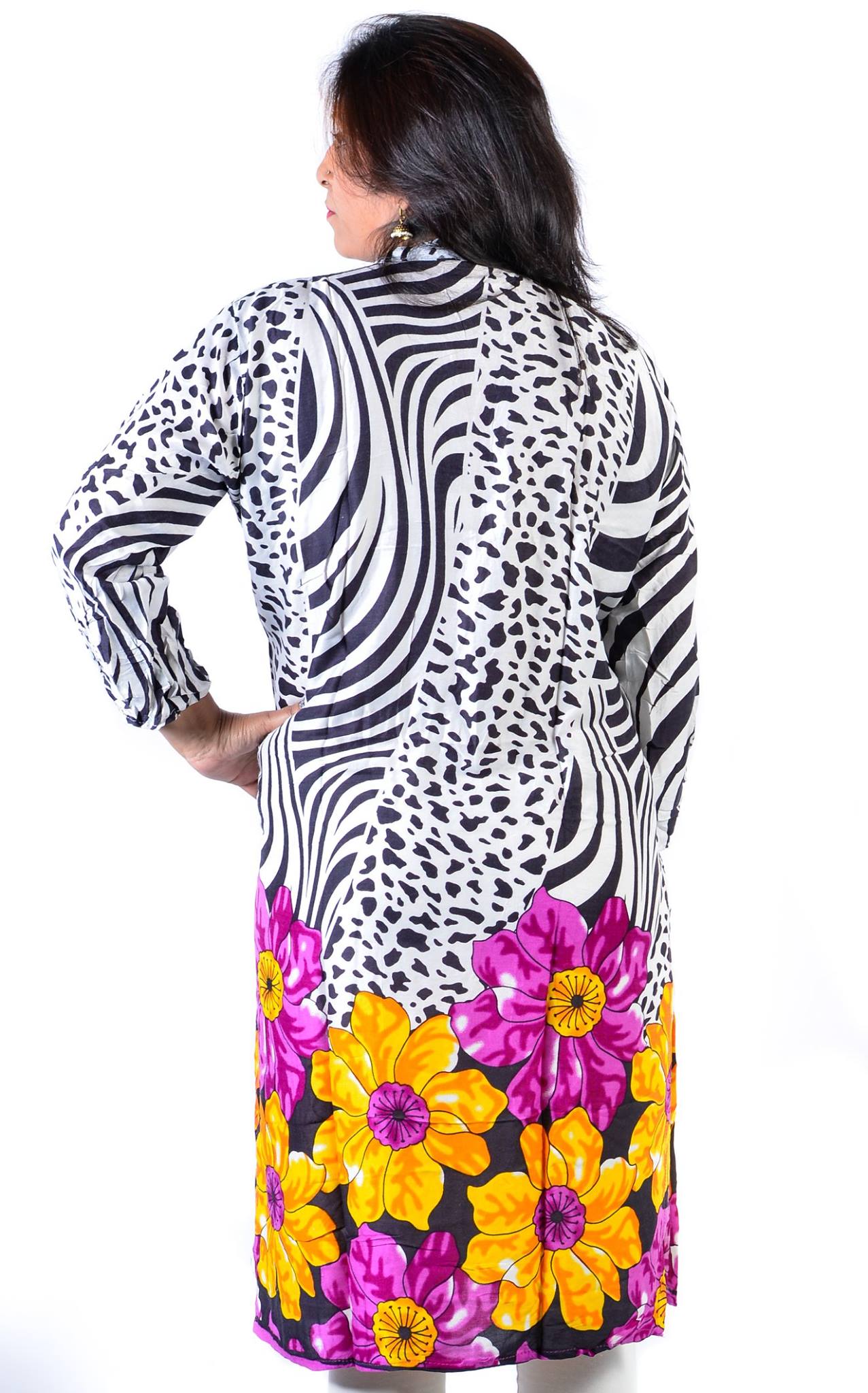 tiger print kurti design