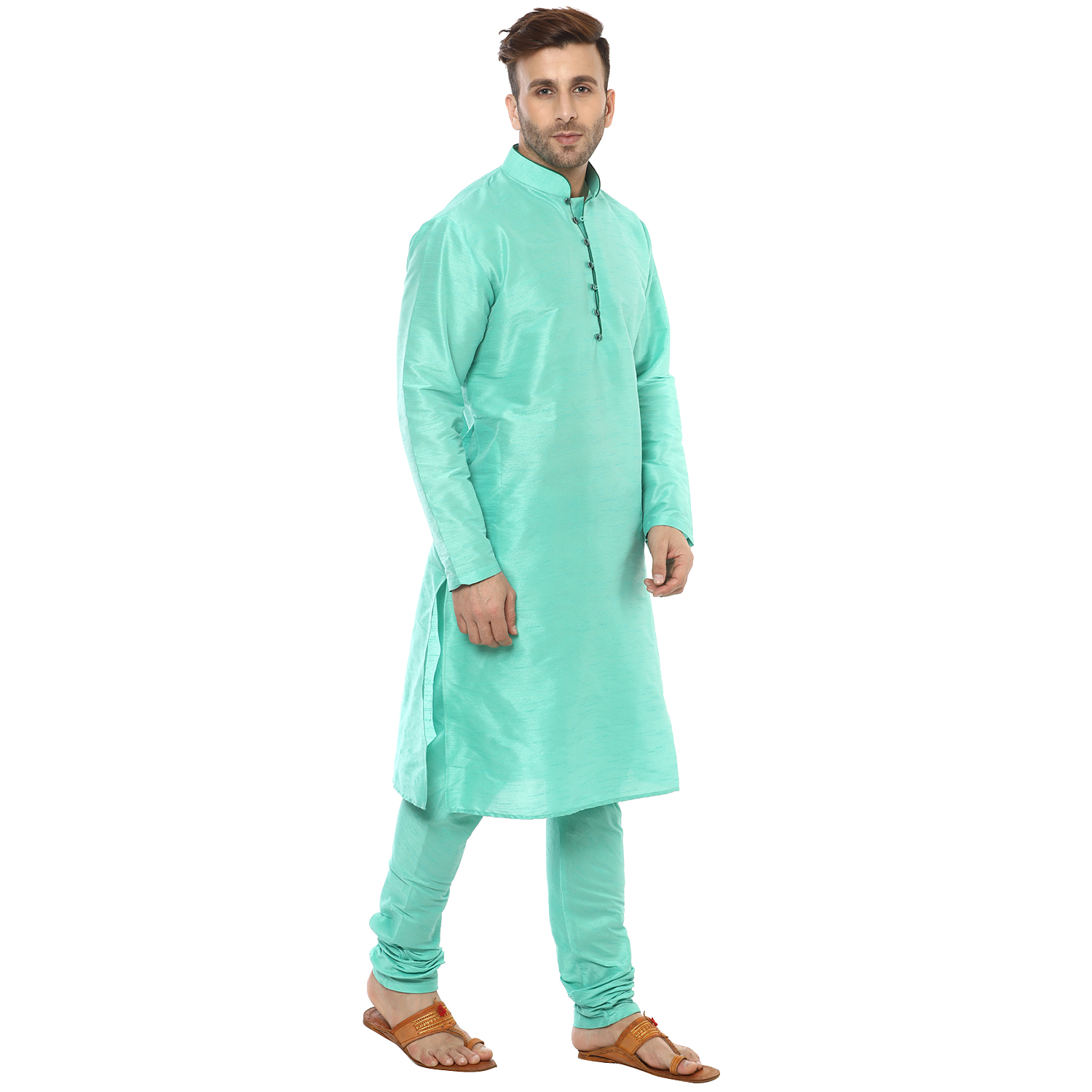 Men's Party Parrot Kurta Pajama Parrot_Silk_KP