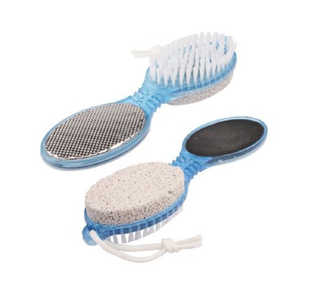 4 in 1 Pedicure Paddle Multiuse Foot Care Brush Pumice Scrubber