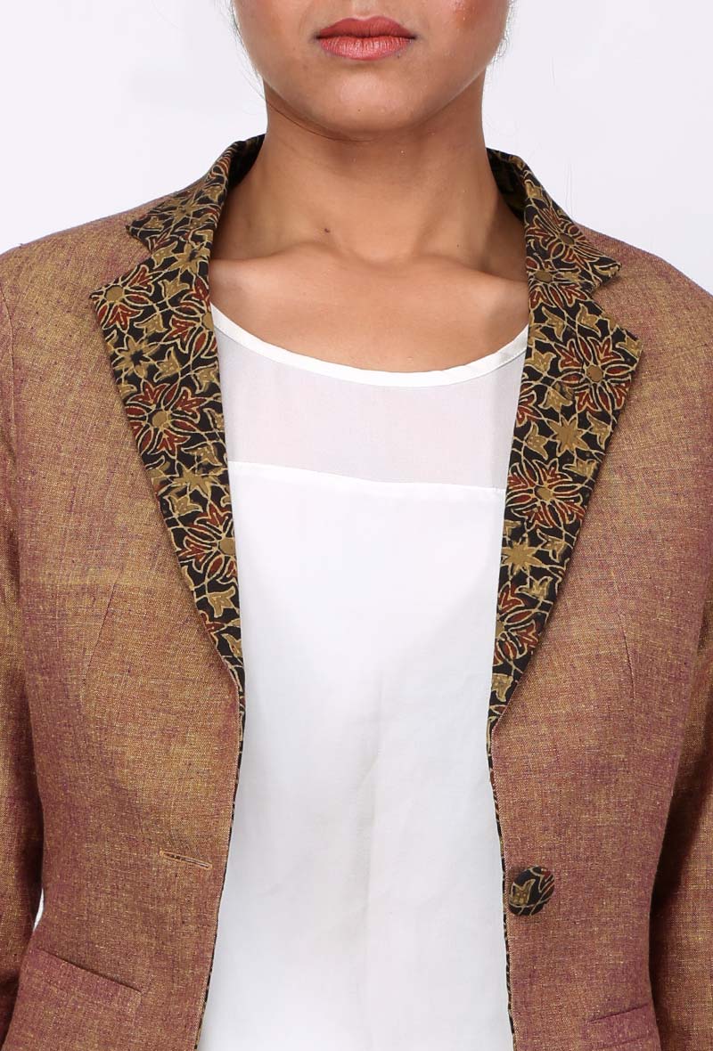 Brass Khadi Blazer