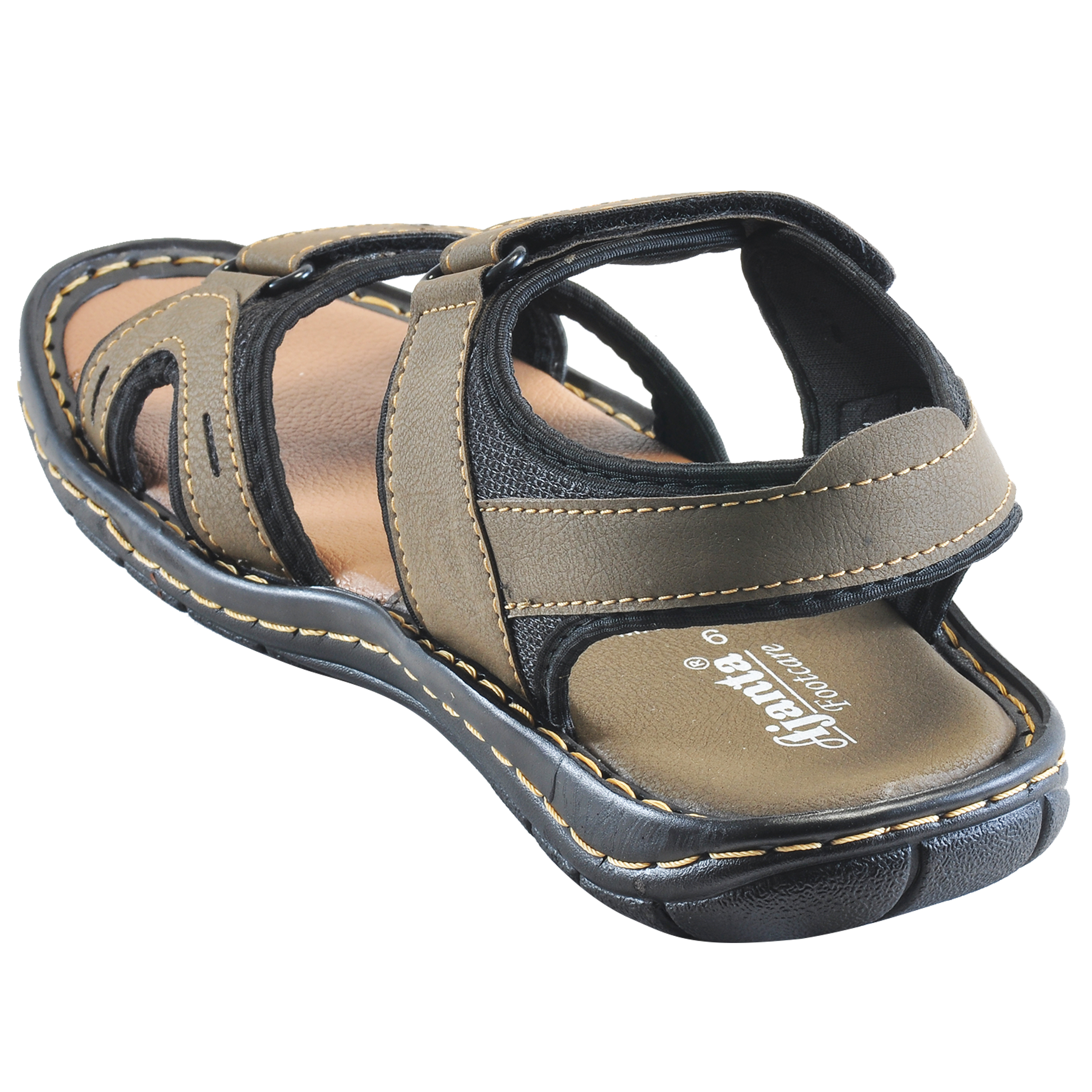 Ajanta Men s Classy Sandal Slipper Grey