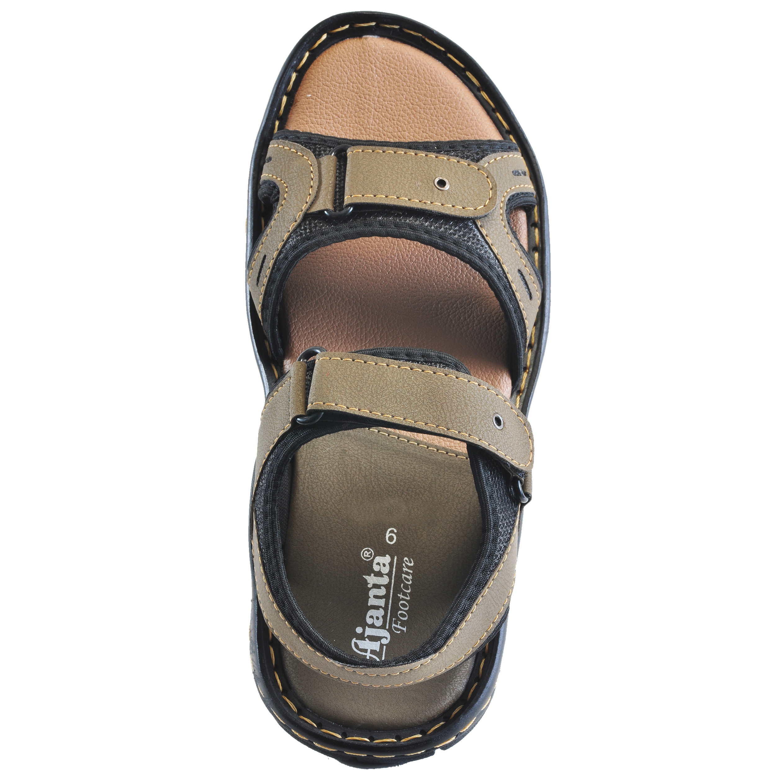 Ajanta Men s Classy Sandal Slipper Grey