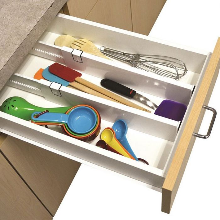 Adjule Interlocking Closet Drawer Dividers Organizers