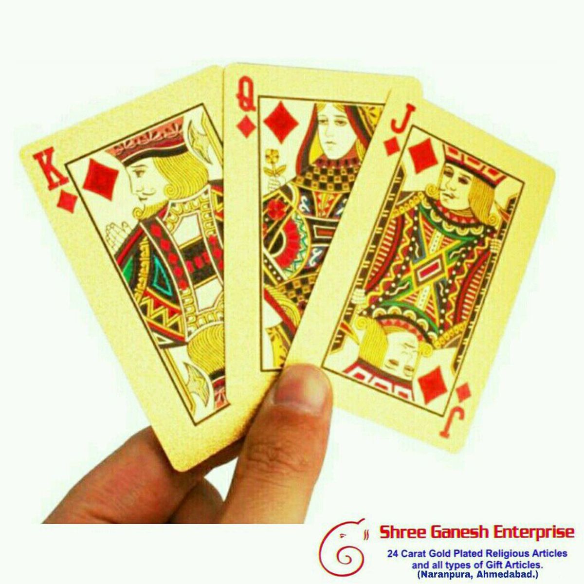 Buy Playing Cards 24 Carat Gold Plated with at Lowest Price