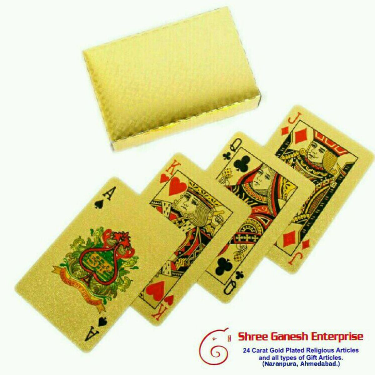 Buy Playing Cards 24 Carat Gold Plated with at Lowest Price