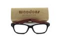 Woodons Rx Prescription Black Frame / Rose Wood Arms ZL107-1