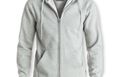 Men's zipper hoodie - Grey melange