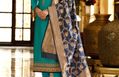 Click To Buy Present Festival  Multicolor Georgette Embroidered Semi-Stitched Straight Suit