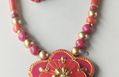 Handmade FLOWER 🌸  Terracotta jewellery set