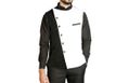 R.J. Fusion & Threads Black and White Formal/Casual Waistcoat