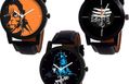 Combo Pack 3 Best Stylish Designer Leather Belt Watch For Boys Girls Watch - For Men Women