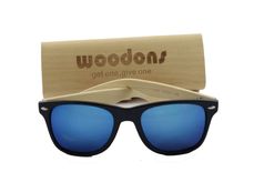 Woodons Shaderz Wayfarer Blue Sunglasses ZL166-3
