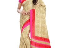 Beige color Assam Silk Saree with Blouse Piece_Sarovar-010-3748