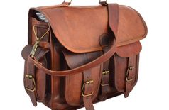 iHandikar Handmade Leather Bag 11x15x4 inch 1267