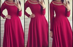 Tapeta Silk Embroidered Semi Stitched Ethnic Gown