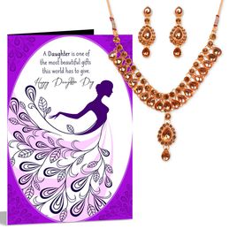 others combos happy daughter day necklace greeting card hamper 245 - Valentine039s Day Greeting Cards others combos happy daughter day necklace greeting card hamper 245 - Valentine039s Day Greeting Cards
