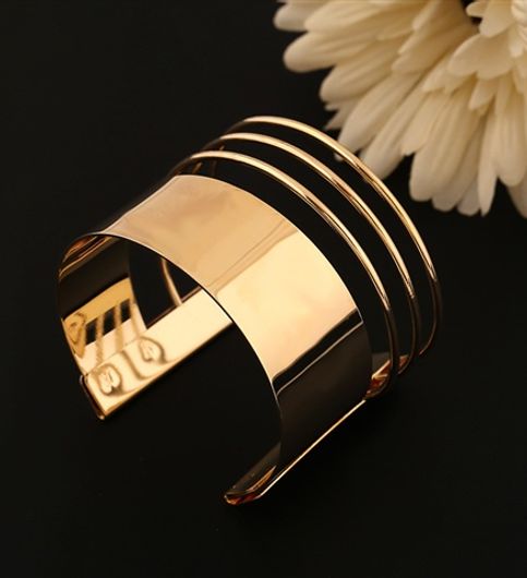 Buy Golden Cuff Bracelet at Lowest Price - GOCUBR18748AUV103046 | Kraftly