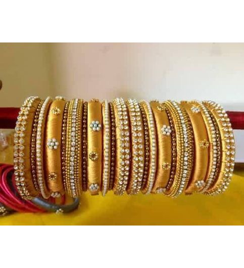 Buy Silk thread bangles at Lowest Price - SITHBA31790UHA133327 | Kraftly
