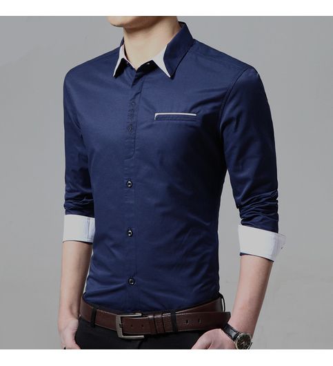 Buy Navy blue color shirts for men at Lowest Price ...