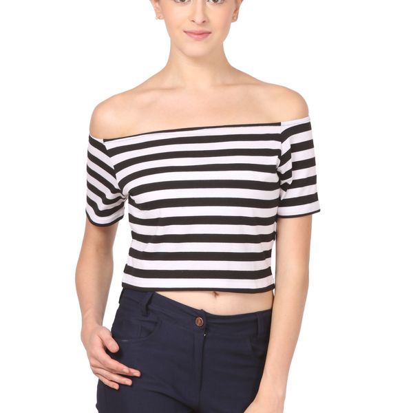 Buy Off Shoulder Crop TopS6 at Lowest Price - OFSHCR22781GTI08784 | Kraftly