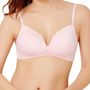 GIRIK PINK PADDED SEAMLESS MACHINE MOULDED BRA Padded T Shirt Full Coverage Bra+Free Shipping