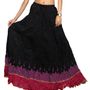 Carrel Imported Cotton Fabric Bottom Print Crush Long Length Skirt For Women.