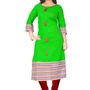 New Designer Perrot Color Straight Cut Indo Cotton Printed office ,Regular,Daily wear and party wear Semi-sttiched Zumakha Kurtis For Women and Girl By Omstar Fashion