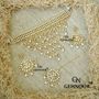 Gehnoor High Quality Artificial Kundan & Pearl Choker Necklace set with Earrings & Maangtika ( Fashion Jewellery )