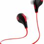 Technuv Bluetooth Jogger Headset with Mic  (Red)