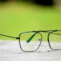 Sunglasses New Fancy Square Transparent Frame Goggles