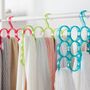 15 Rings Scarf Hanger Organizer European Style 3 Pole Ties Scarves Belts Shawl Towel Storage Holder Hanger