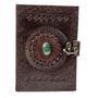 iHandikart Pure Genuine Real Vintage Leather Handmadepaper Notebook Dairy For Office Home To Write Poem Daily Update 2001