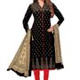 Risera Cotton Black Party Wear Wedding Wear Casual Daily wear Festive Wear Bollwood New Collection Printed Latest Design Trendy Unstitched Salwar Suit Dress Material (Anarkali/Patiyala) With Dupatta 02